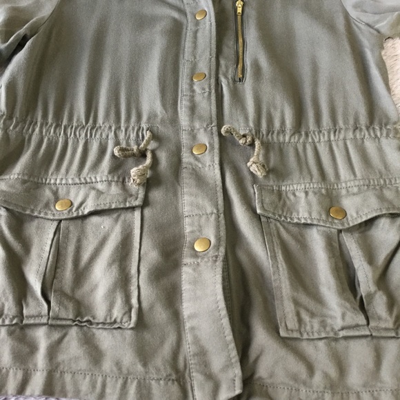 H&M Divided olive army green utility jacket wom 6 - Picture 8 of 13